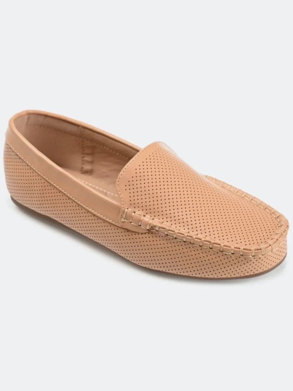 Women's Journee Collection Halsey Moc Toe Driving Loafers - Cognac - 8.5 - NIB